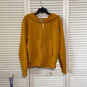 Yellow Zip-Up Hoodie